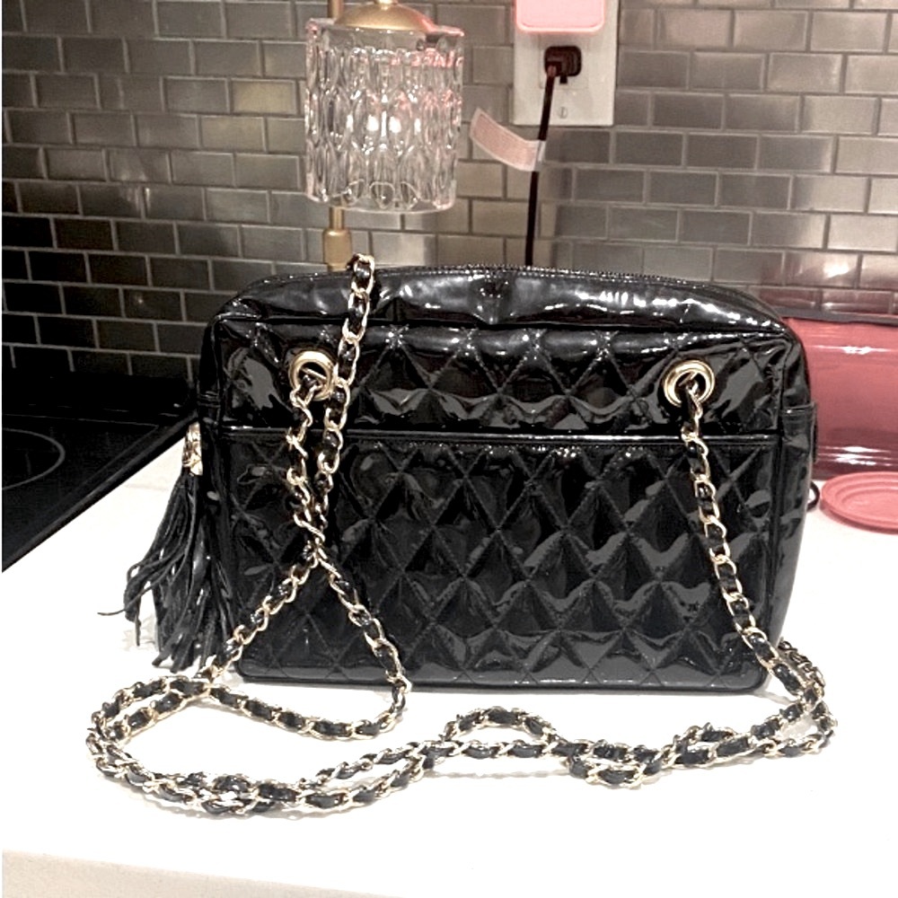 Zenith black bag with gold black chain - Picture 3 of 8